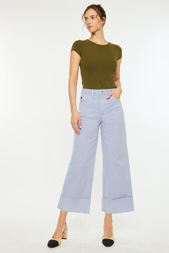 Sammie High Rise 90's Cropped Wide Leg Jeans