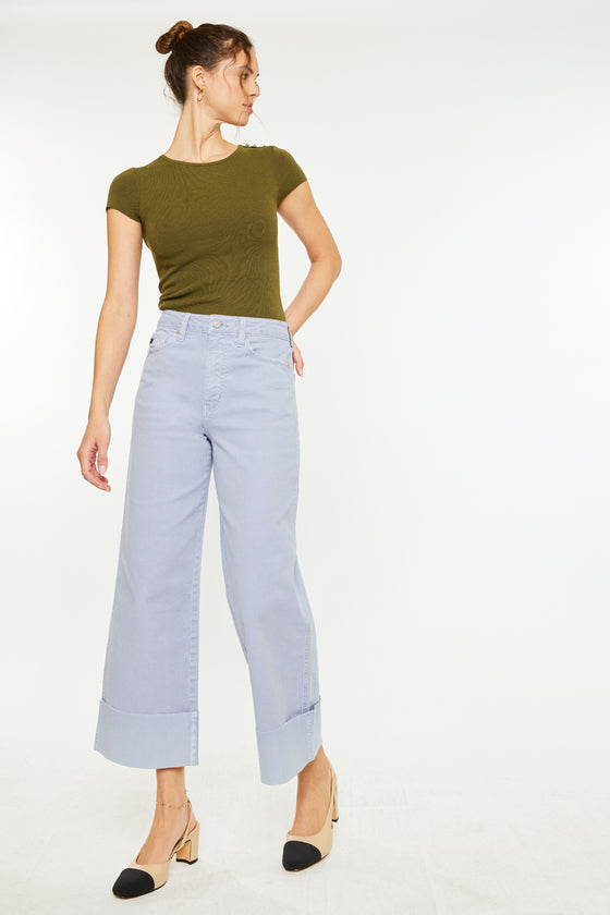 Sammie High Rise 90's Cropped Wide Leg Jeans