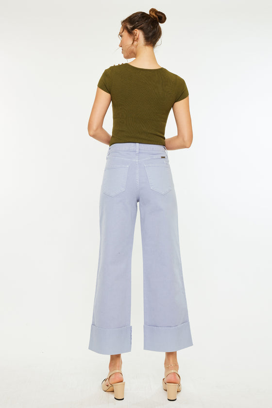 Sammie High Rise 90's Cropped Wide Leg Jeans