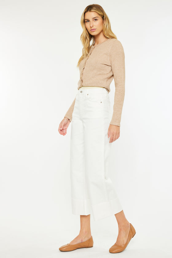 Sammie High Rise 90's Cropped Wide Leg Jeans