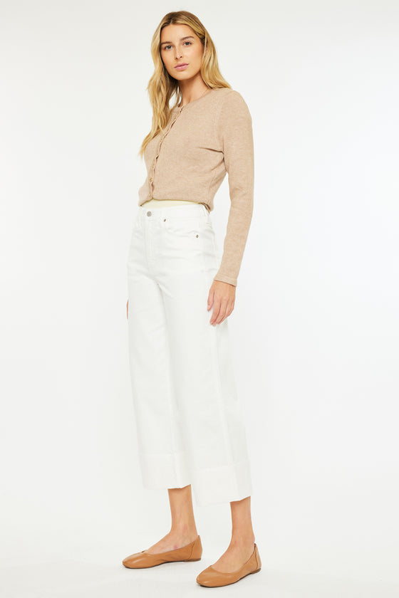 Sammie High Rise 90's Cropped Wide Leg Jeans