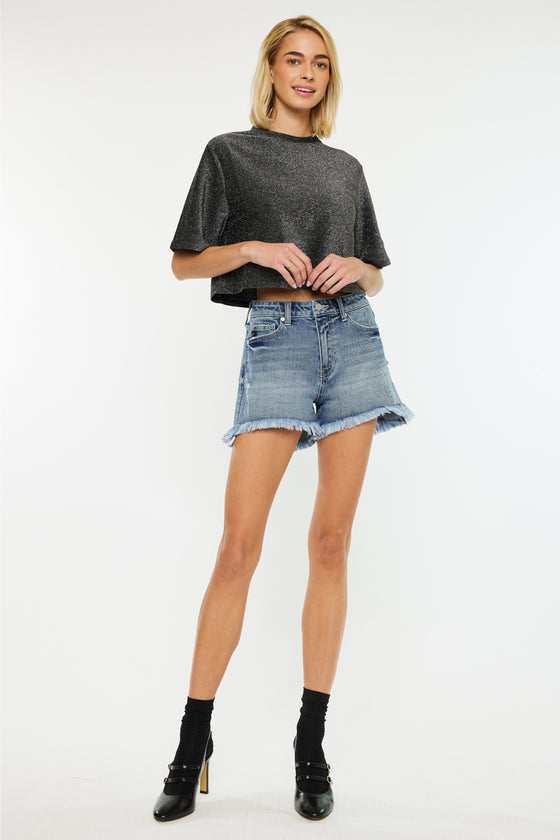 Elsie High Rise Mom Shorts