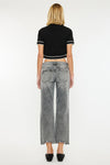 Chai Mid Rise Cropped Straight Jeans