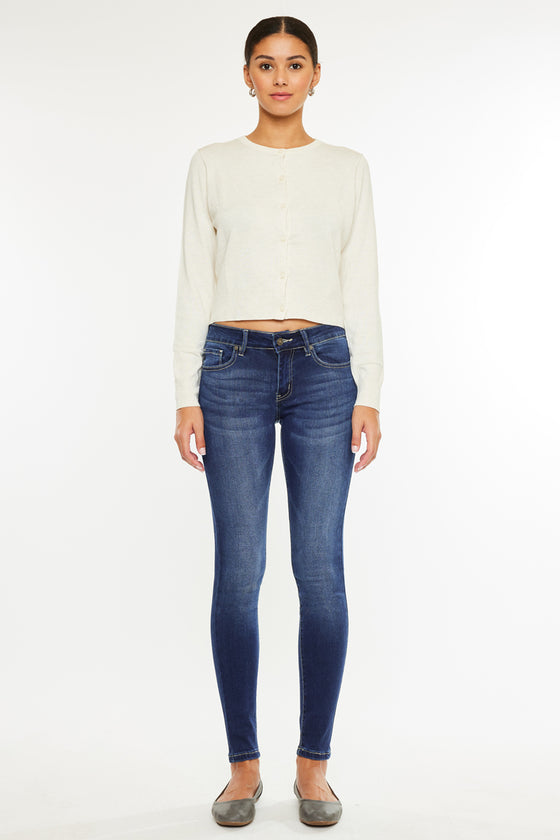 Francesca Mid Rise Super Skinny Jeans