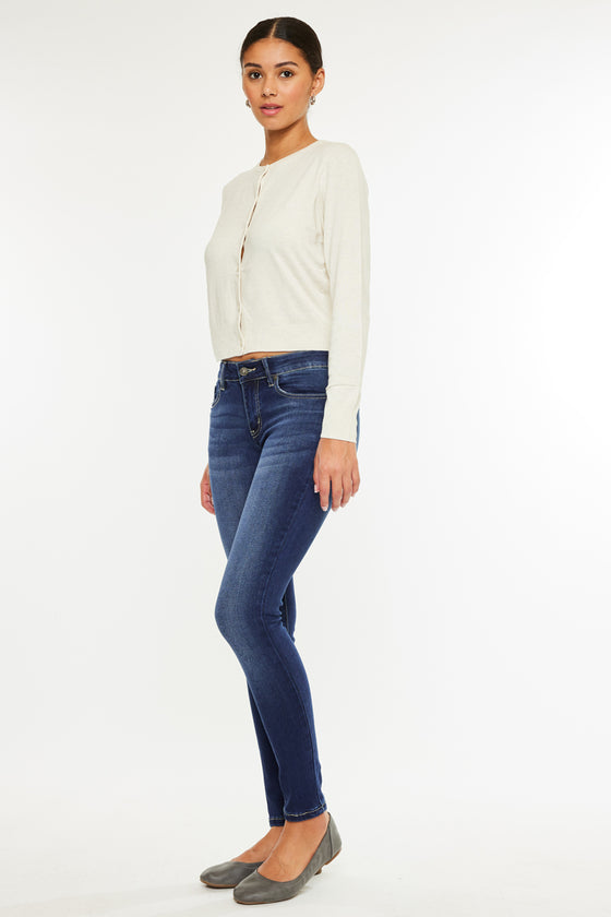 Francesca Mid Rise Super Skinny Jeans