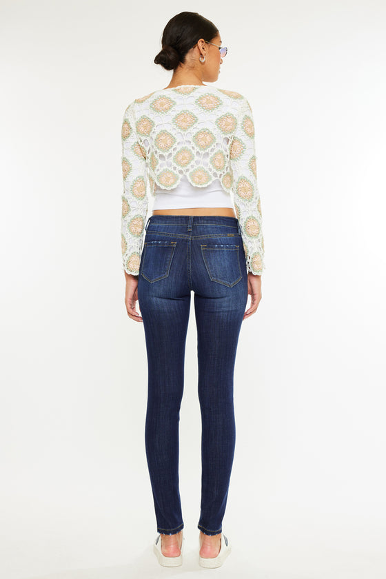 Ashlyn Mid Rise Super Skinny Jeans