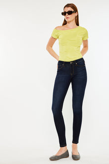  Alani Mid Rise Super Skinny Jeans