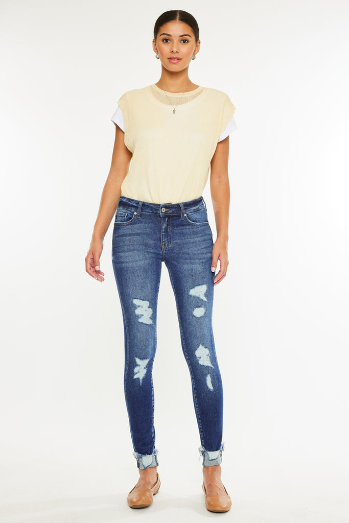 Sienna Mid Rise Super Skinny Jeans