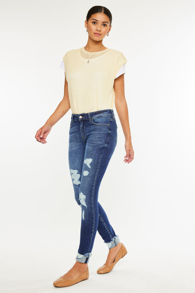 Sienna Mid Rise Super Skinny Jeans