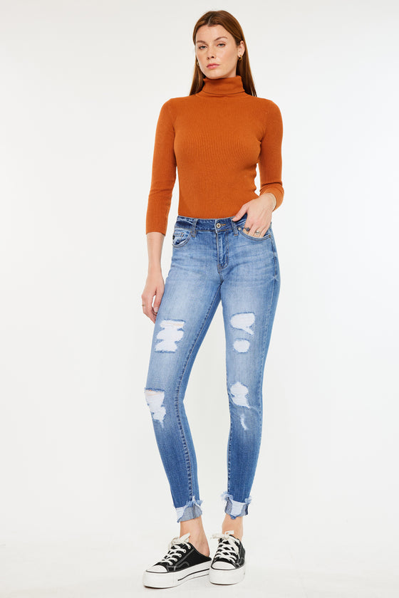 Florence Mid Rise Super Skinny Jeans