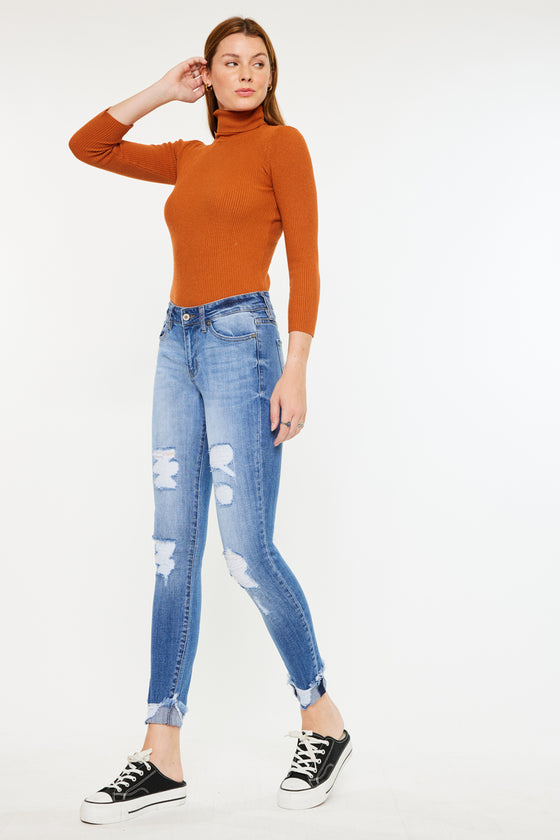 Florence Mid Rise Super Skinny Jeans