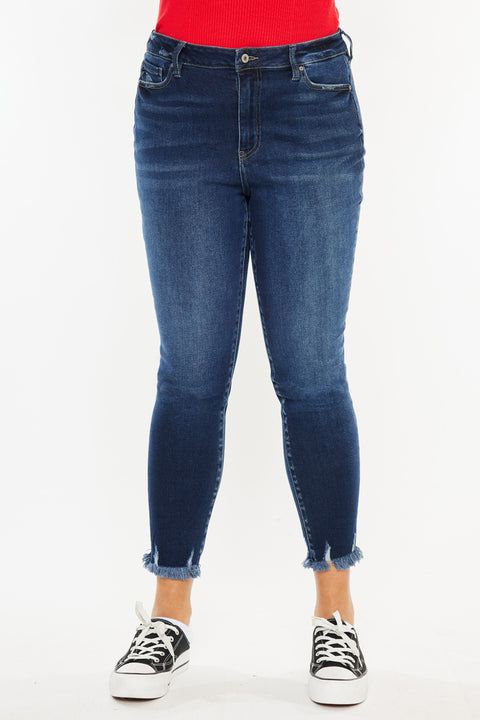 Journey Ultra High Rise Ankle Skinny Jeans (Plus Size) - Official Kancan USA