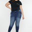 Jewels Mid Rise Ankle Skinny Jeans (Plus Size) - Official Kancan USA