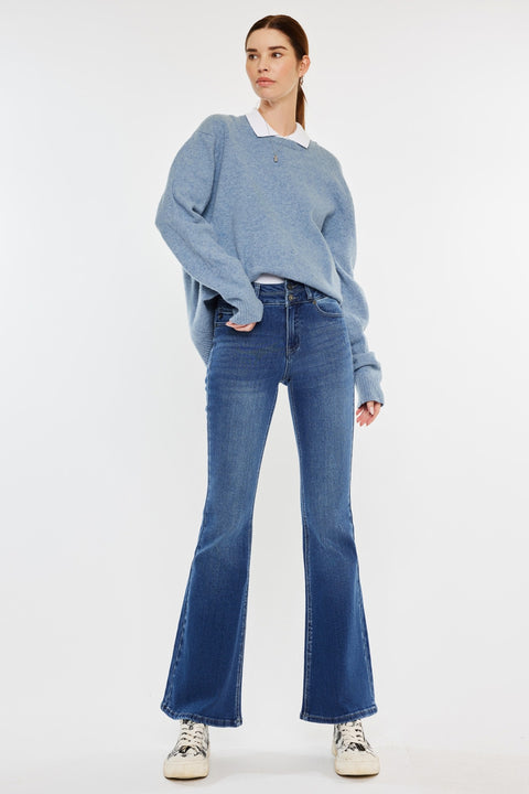 Vida High Rise Flare Jeans - Official Kancan USA