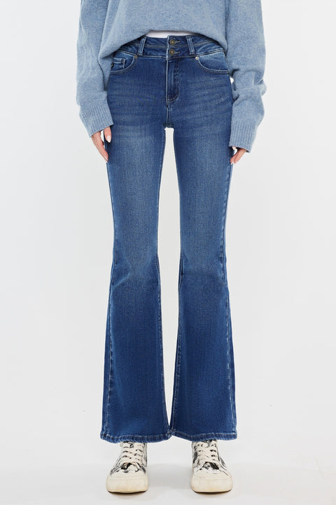 Vida High Rise Flare Jeans - Official Kancan USA