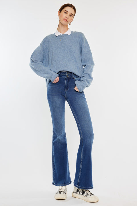 Vida High Rise Flare Jeans - Official Kancan USA