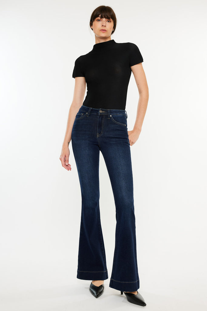 Roxanne High Rise Flare Jeans - Official Kancan USA