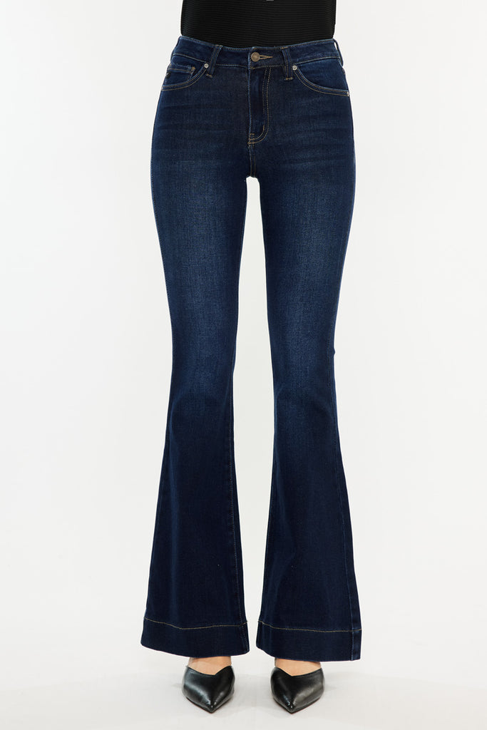 Roxanne High Rise Flare Jeans - Official Kancan USA