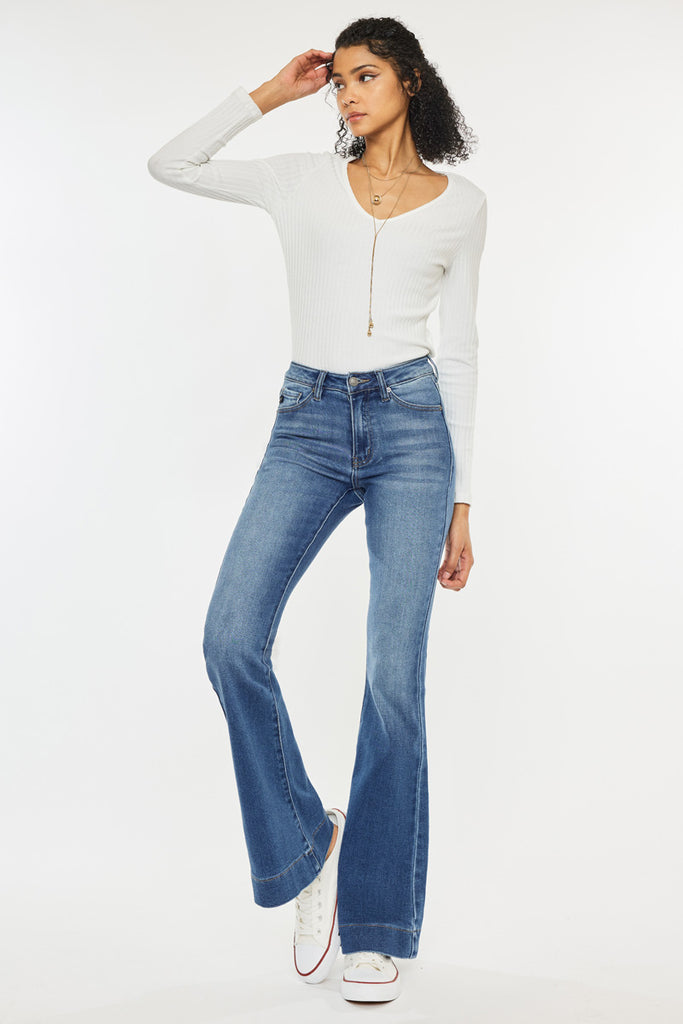 Roxanne High Rise Flare Jeans - Official Kancan USA