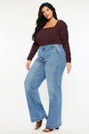 Martha  High Rise Trouser Wide Leg Jeans (Plus Size)