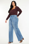 Martha  High Rise Trouser Wide Leg Jeans (Plus Size)