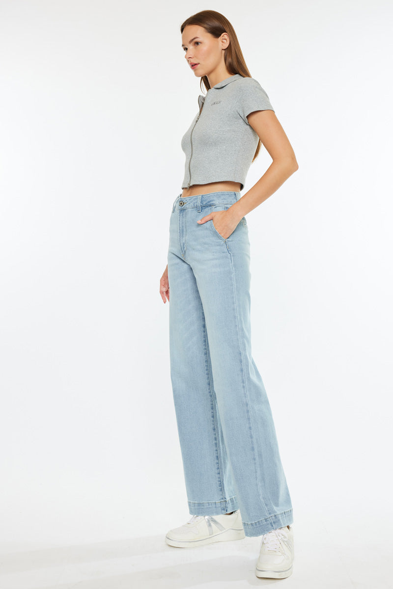 Celine Ultra High Rise Wide Leg Jeans – Official Kancan USA