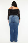 Jewel High Rise Slim Crop Straight Jeans (Plus Size)