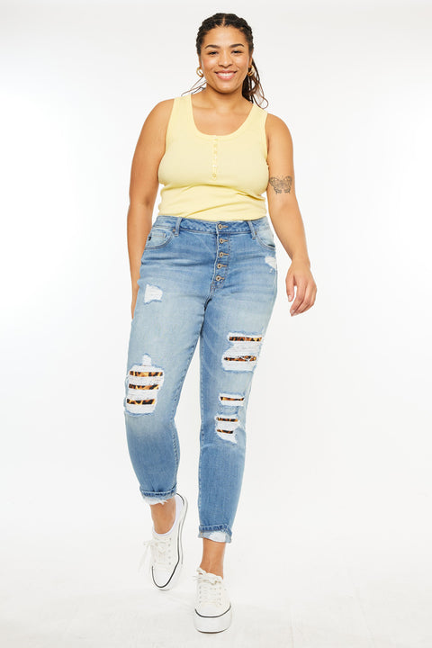 Beatrice High Rise Ankle Skinny (Plus Size) - Official Kancan USA