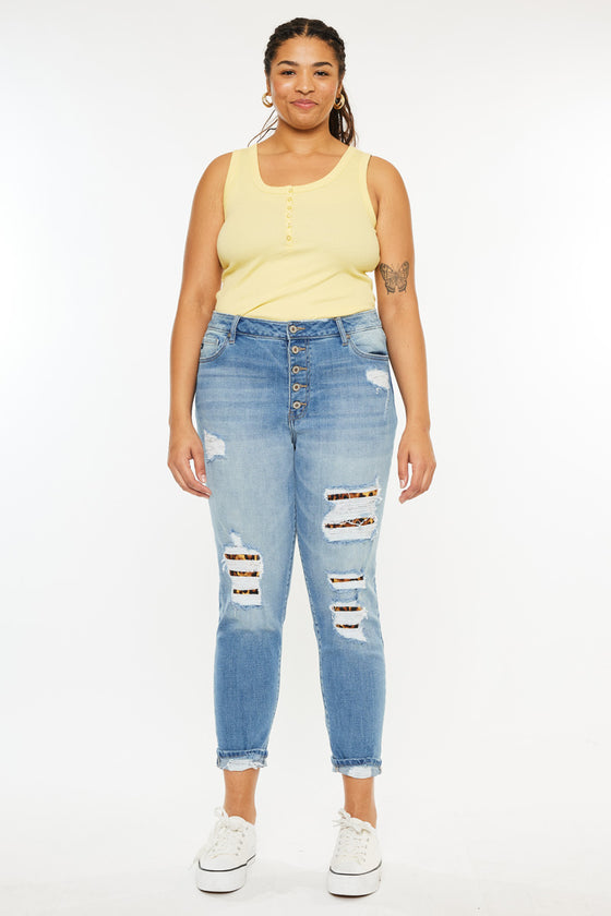 Beatrice High Rise Ankle Skinny (Plus Size) - Official Kancan USA