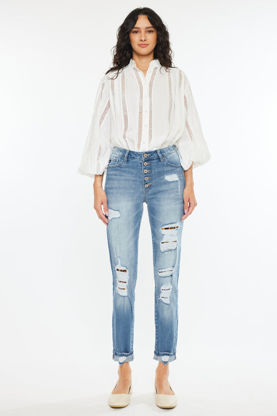 Leona High Rise Ankle Skinny Jeans