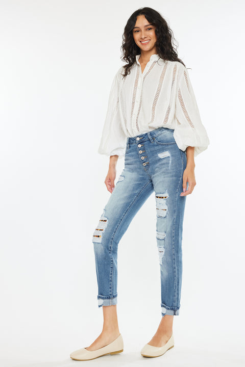 Leona High Rise Ankle Skinny Jeans