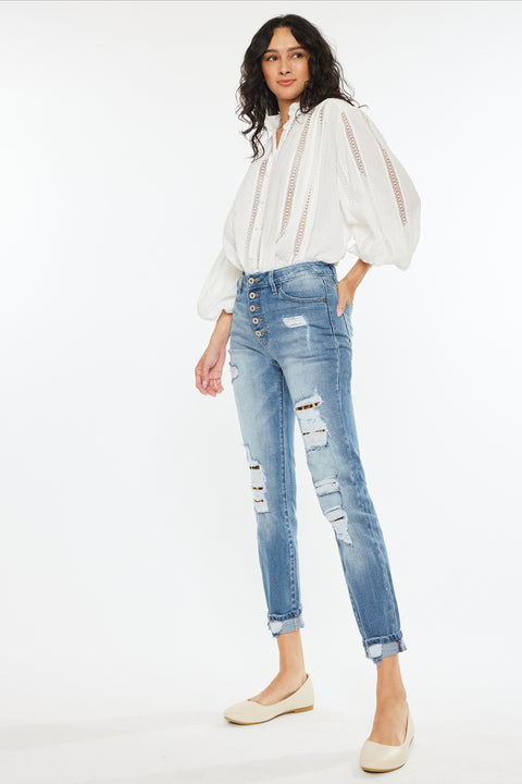 Leona High Rise Ankle Skinny Jeans