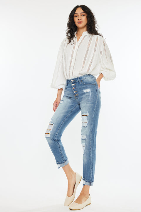 Leona High Rise Ankle Skinny Jeans