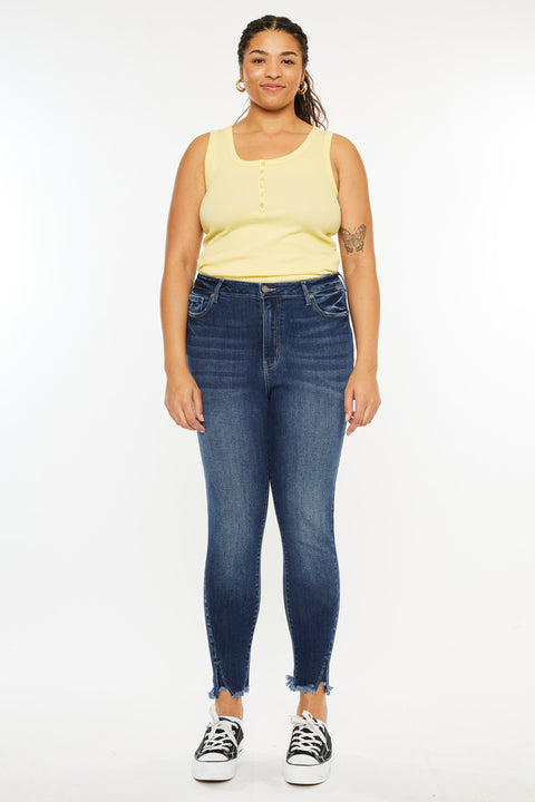 Griffin Ultra High Rise Ankle Skinny Jeans (Plus Size) - Official Kancan USA