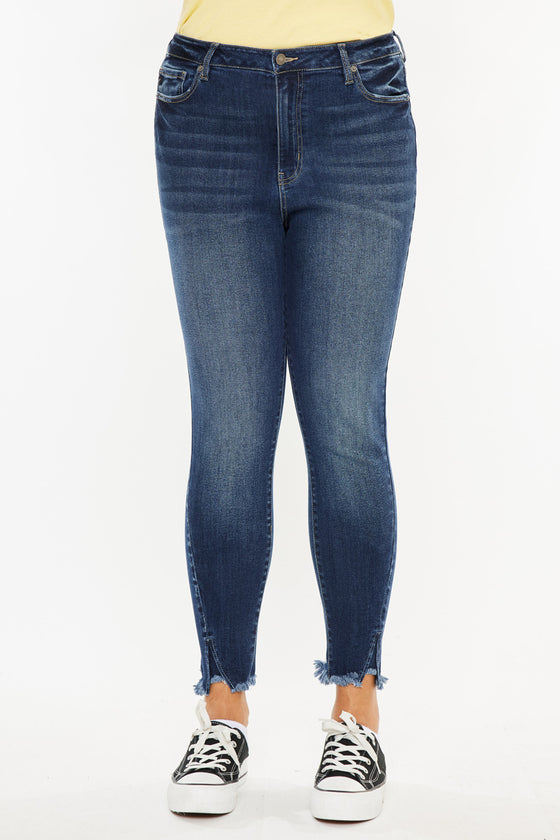 Griffin Ultra High Rise Ankle Skinny Jeans (Plus Size) - Official Kancan USA