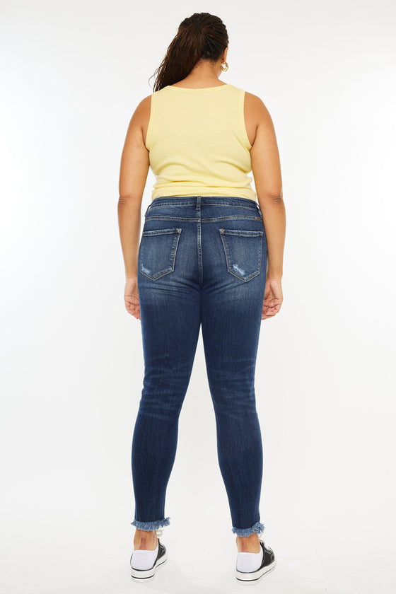 Griffin Ultra High Rise Ankle Skinny Jeans (Plus Size) - Official Kancan USA