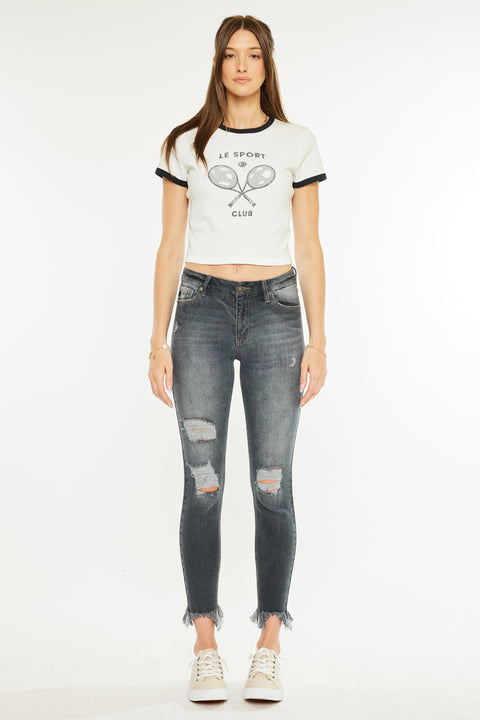 Lourdes High Rise Ankle Skinny Jeans