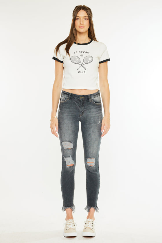 Lourdes High Rise Ankle Skinny Jeans