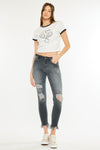 Lourdes High Rise Ankle Skinny Jeans