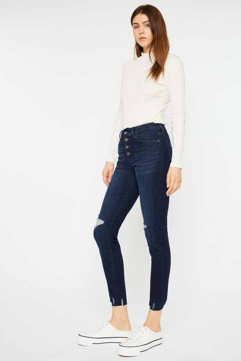 Penelope High Rise Ankle Skinny Jeans - Official Kancan USA