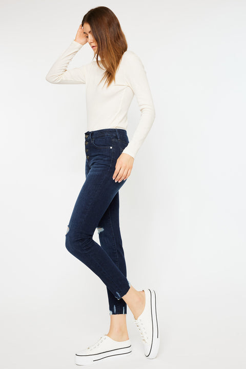 Penelope High Rise Ankle Skinny Jeans - Official Kancan USA