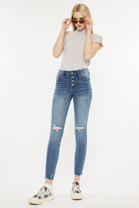 Penelope High Rise Ankle Skinny Jeans - Official Kancan USA