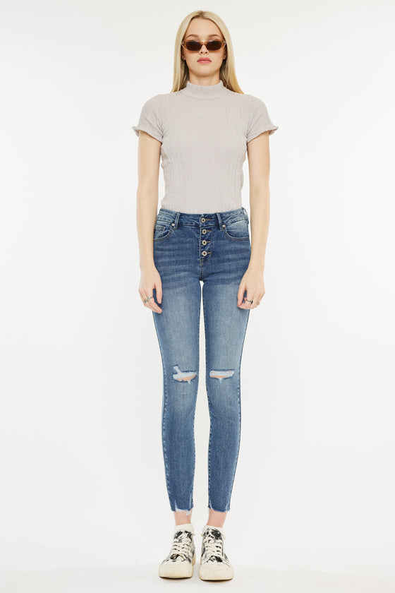 Penelope High Rise Ankle Skinny Jeans - Official Kancan USA