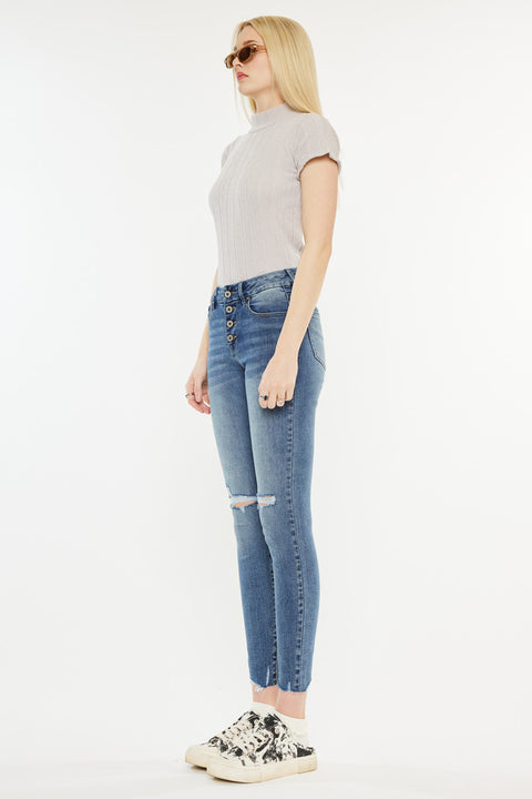 Penelope High Rise Ankle Skinny Jeans - Official Kancan USA