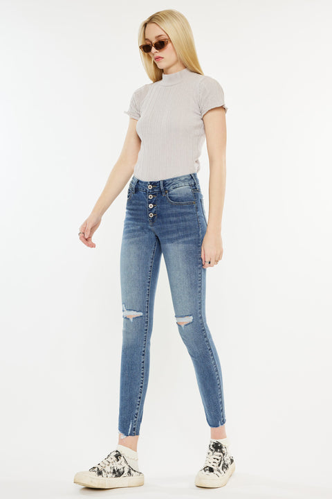 Penelope High Rise Ankle Skinny Jeans - Official Kancan USA