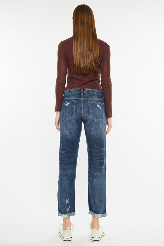 Devika Mid Rise Boyfriend Jeans