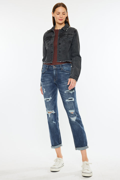 Devika Mid Rise Boyfriend Jeans