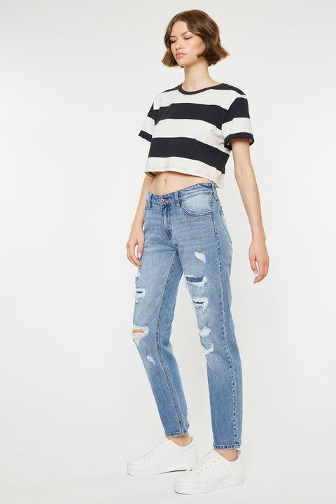 Devika Mid Rise Boyfriend Jeans - Official Kancan USA