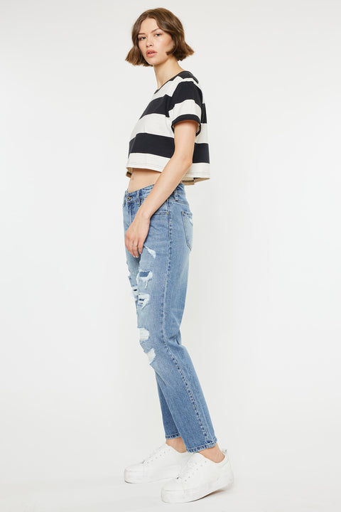 Devika Mid Rise Boyfriend Jeans - Official Kancan USA