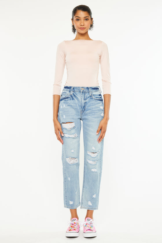 Larisa Ultra High Rise Mom Jeans